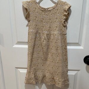 Adorable Tan Kids Casual Dress